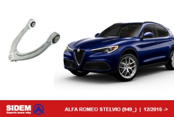 Sidem presenteert nieuwe items in zijn gamma voor ALFA ROMEO STELVIO 